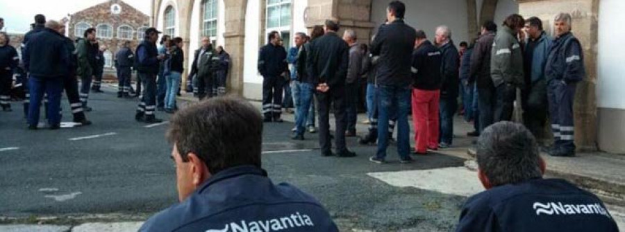 La plantilla de Navantia cierran el paso a los directivos como protesta por su mala gestión