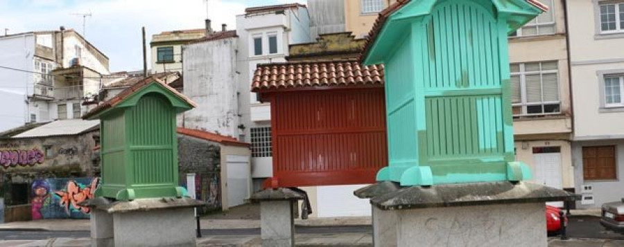 Betanzos restaura los cinco hórreos del Paseo de A Galera y anuncia obras en varias calles