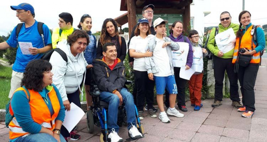 La Fundación Jove organiza rutas de senderismo inclusivo en Arteixo