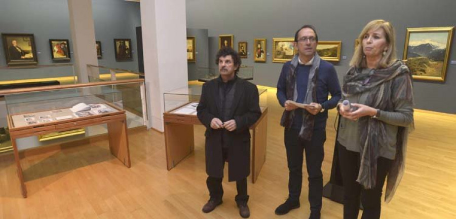 Pepe Galán presenta una instalación en Belas Artes inspirada en Isidoro Brocos