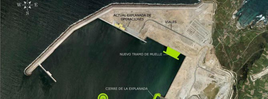 El contradique de Langosteira se completa con la construcción de 300 nuevos metros de muelle
