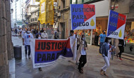 Casi 300 personas marchan por el centro para avivar  el recuerdo de Diego Bello