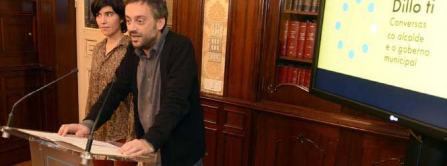 El alcalde se ofrece a someterse al examen de los vecinos en el programa de encuentros Dillo Ti