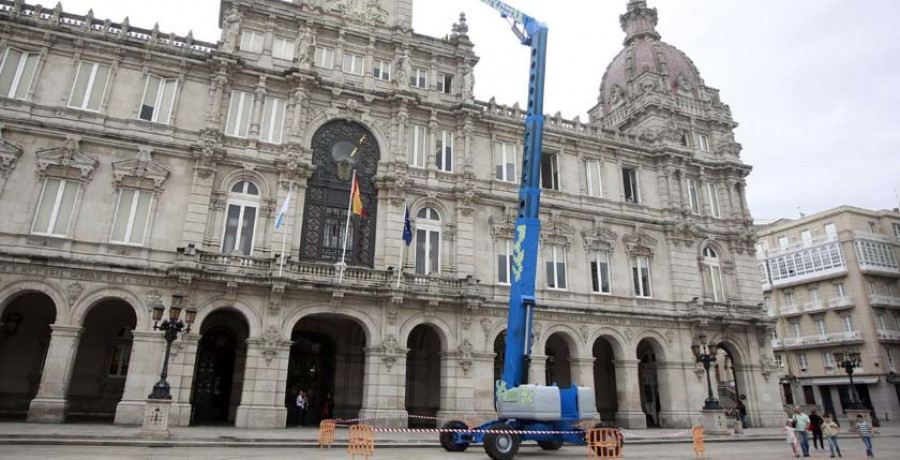El Ayuntamiento blinda el palacio municipal con 
un nuevo sistema 
de pararrayos