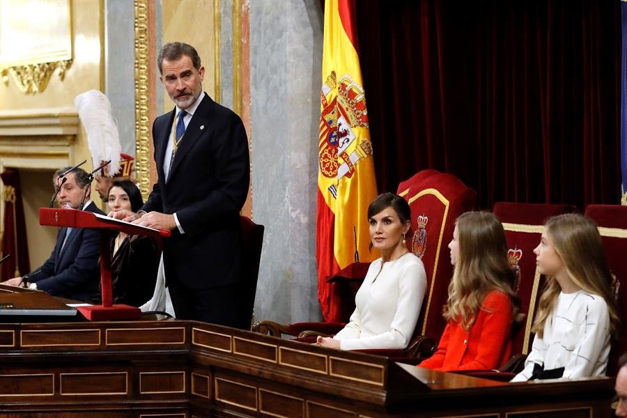 Felipe VI preside la apertura de la legislatura en el Congreso