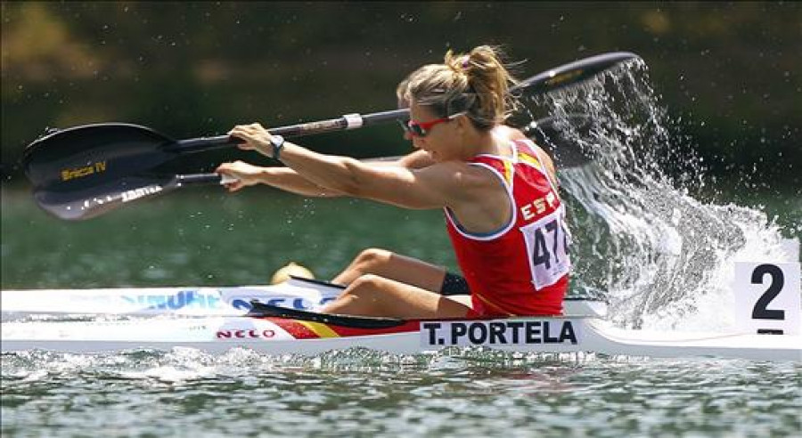 Teresa Portela, a semifinales de K1 200m como primera de su serie