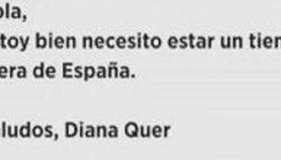 El e-mail enviado en nombre de Diana Quer enmaraña las pesquisas de su desaparición