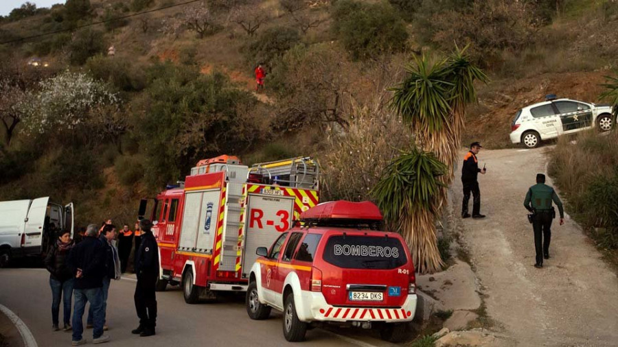 Un niño de dos años se cae  a un pozo de 150 metros  de profundidad en Málaga
