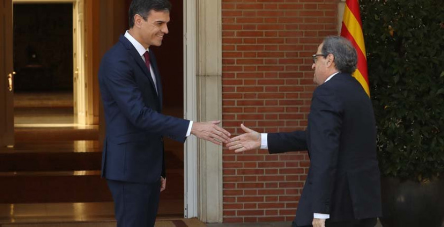 Sánchez pide por carta a Torra una reunión para "retomar el diálogo"