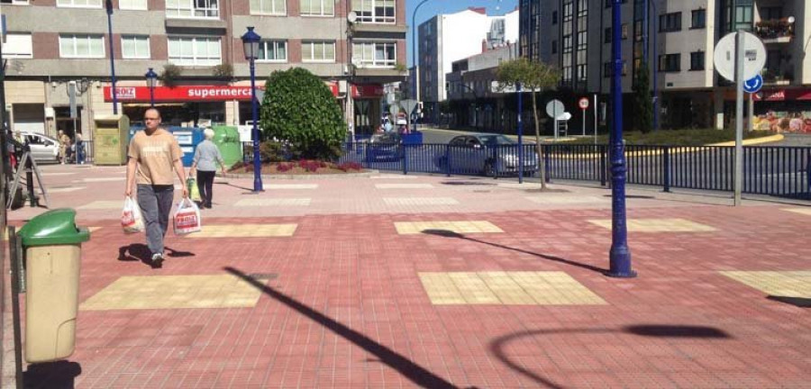 Culleredo amplía el acceso de la plaza de Europa de O Burgo