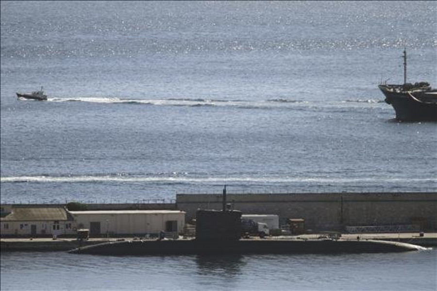 Los ecologistas denuncian la llegada de un nuevo submarino nuclear a Gibraltar