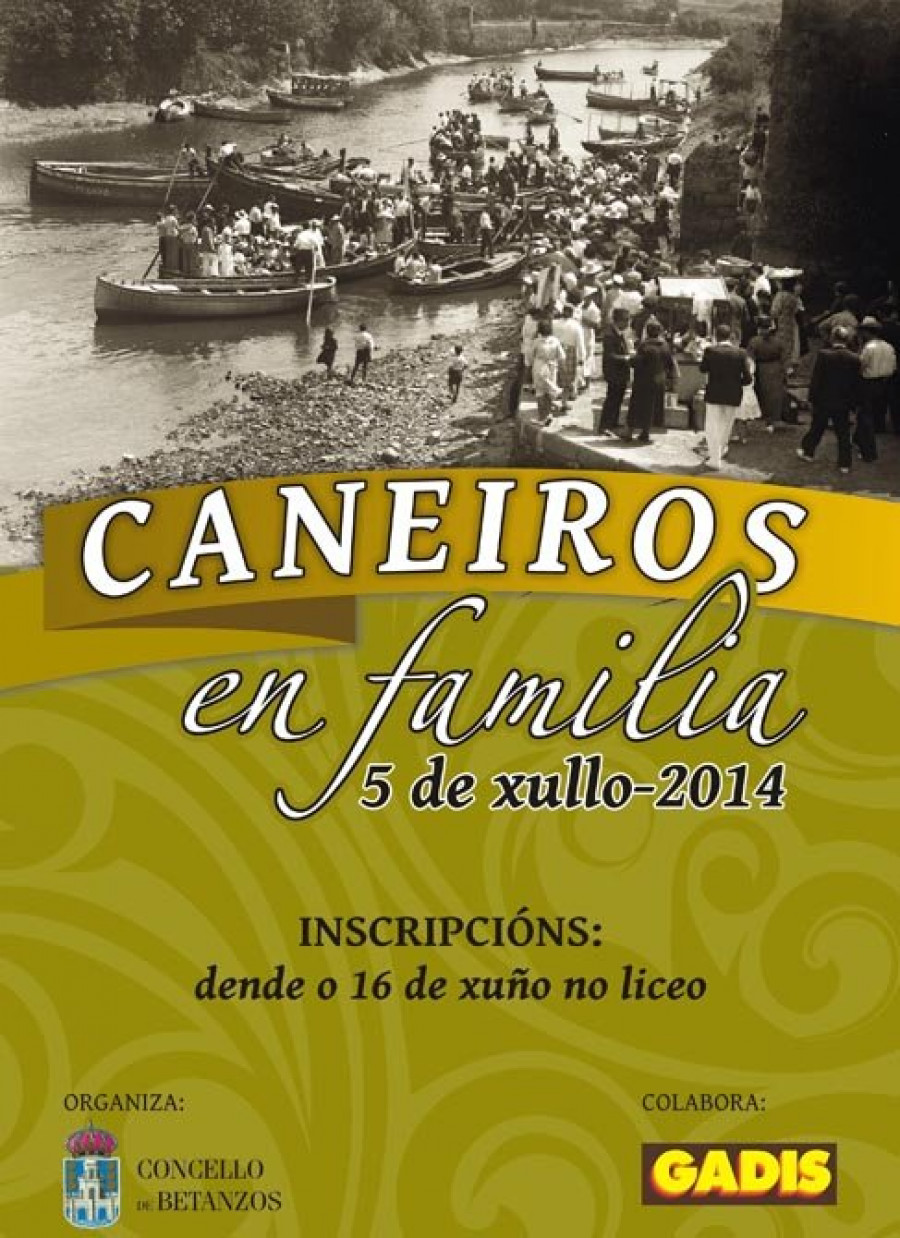 Una foto de los años 30, reclamo para “Os Caneiros en familia”