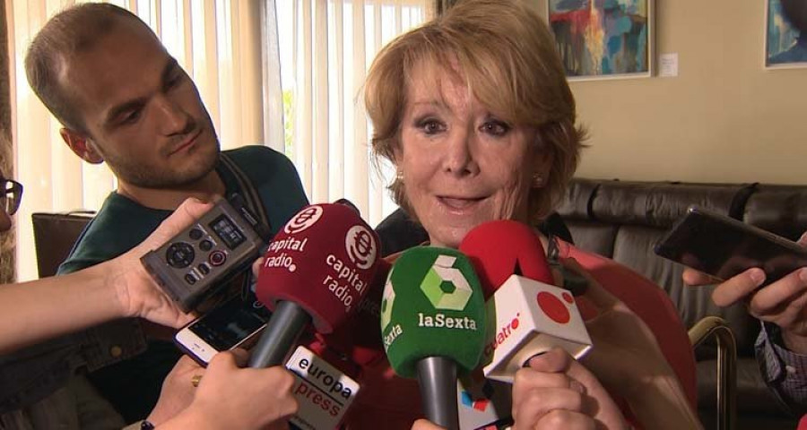 Esperanza Aguirre a punto de llorar: "Si Ignacio González es culpable sería un palo verdaderamente muy, muy duro"