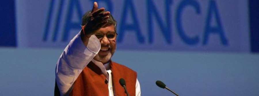 El premio Nobel de la Paz Kailash Satyarthi confía en el poder de los jóvenes para cambiar el mundo