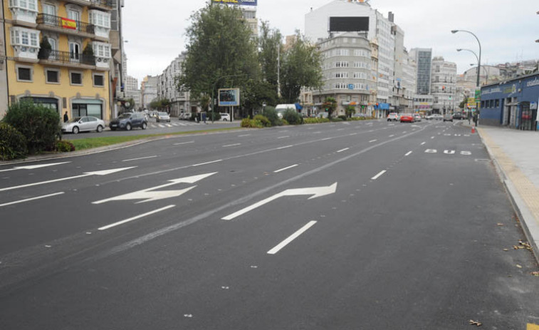 Corte de tráfico en el entorno de Marineda City y la plaza de Ourense