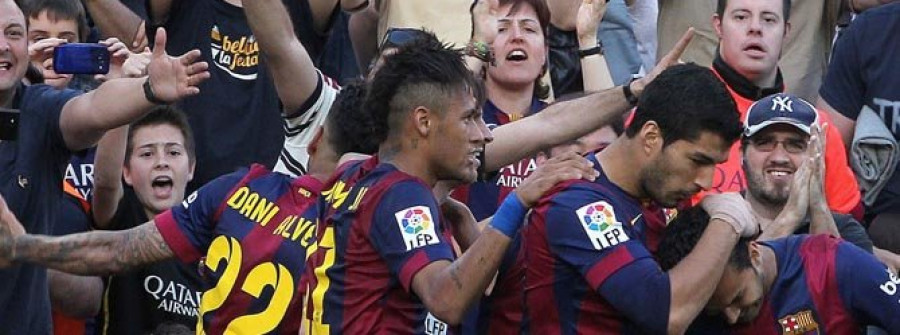 Neymar y Pedro despejan el camino del Barça hacia el título de Liga
