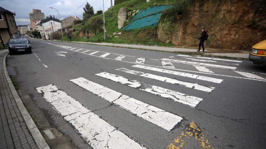 Los vecinos de Eirís denuncian la falta de seguridad vial en la zona