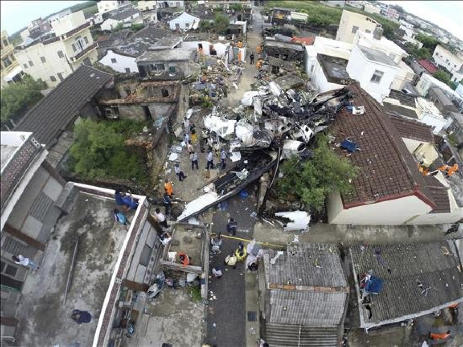 Decodificadas las dos cajas negras del avión estrellado en Taiwán