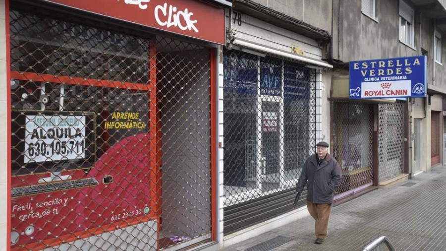 A Coruña es la ciudad gallega con los bajos comerciales más caros, a once euros el metro cuadrado