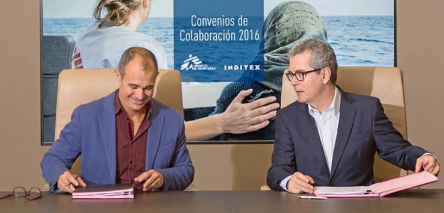 Inditex destina 9,7 millones a proyectos de Cáritas y Médicos sin Fronteras