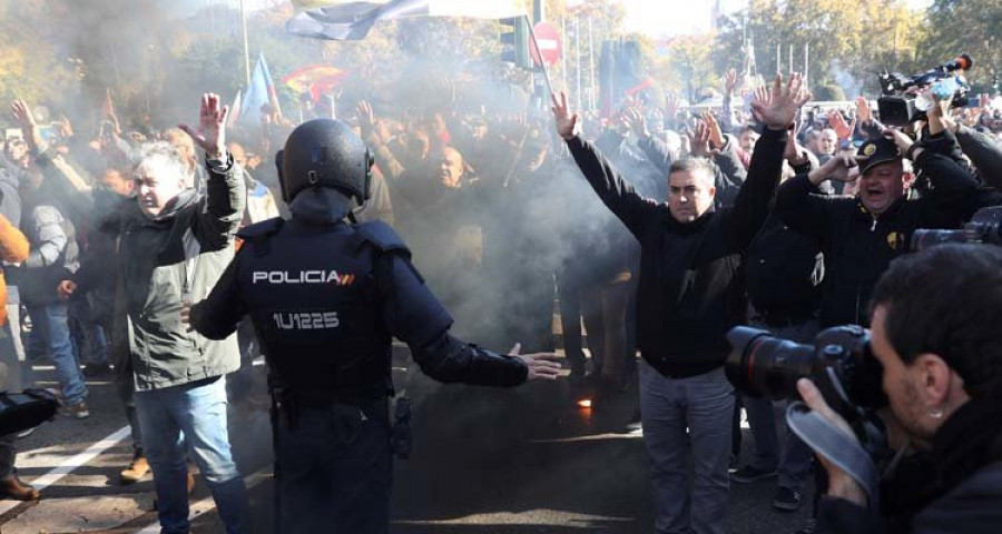 Los taxistas de Galicia secundan la huelga porque “no queda otra opción”