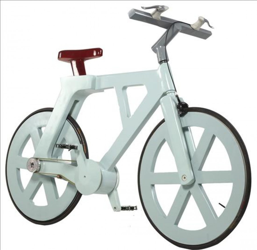 La bicicleta de cartón, el ultimo grito en transporte ecológico