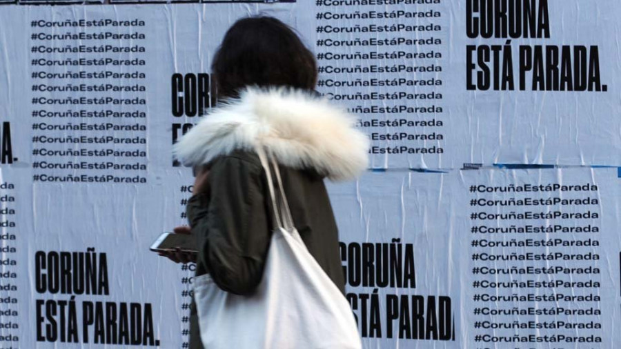 "Coruña está parada", campaña del Partido Popular