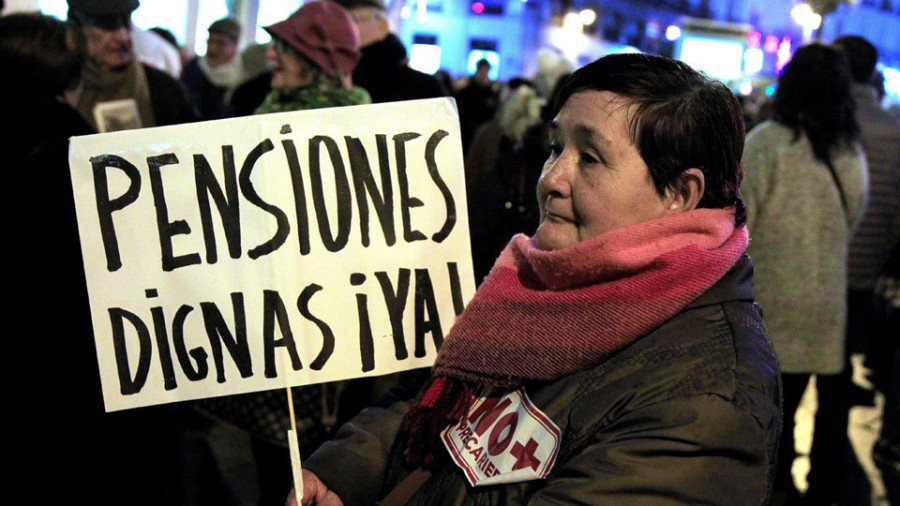 Los pensionistas lanzan una nueva oleada callejera contra la revalorización dictada por el Gobierno