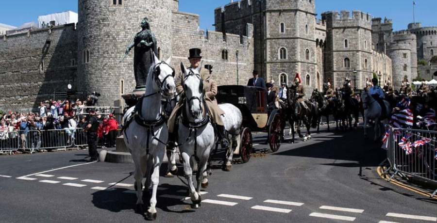 Windsor se engalana para la boda real  del príncipe Enrique y Meghan Markle
