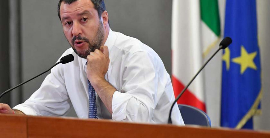 Salvini apuesta por la creación 
de centros para migrantes en Libia