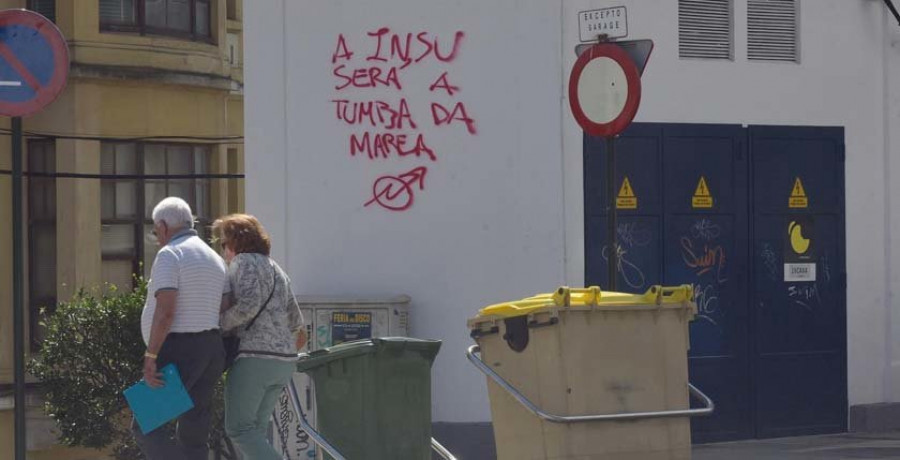 Los okupas lanzan otra campaña 
de pintadas contra el Gobierno local