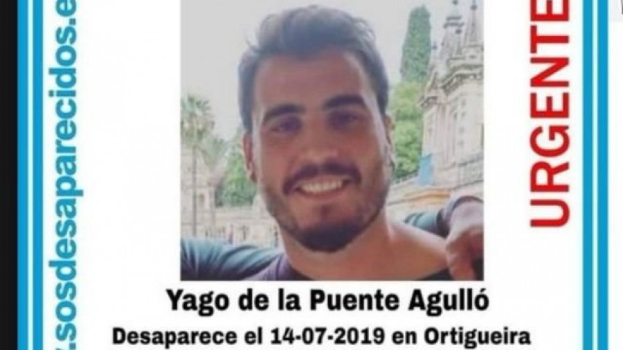 Nueva búsqueda del joven desaparecido en julio en Ortigueira