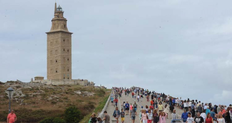 Acaba la semana de prueba del nuevo sistema de acceso a la Torre de Hércules