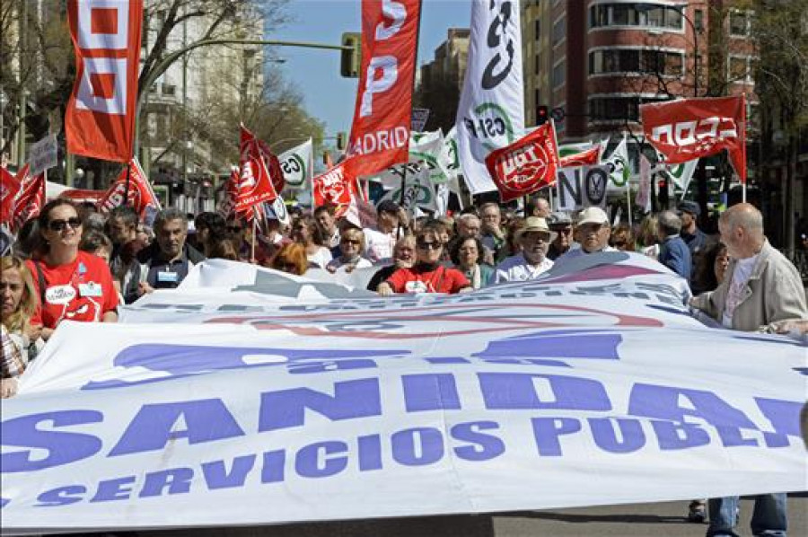 Una marea multicolor recorre hoy Madrid en defensa de los servicios públicos