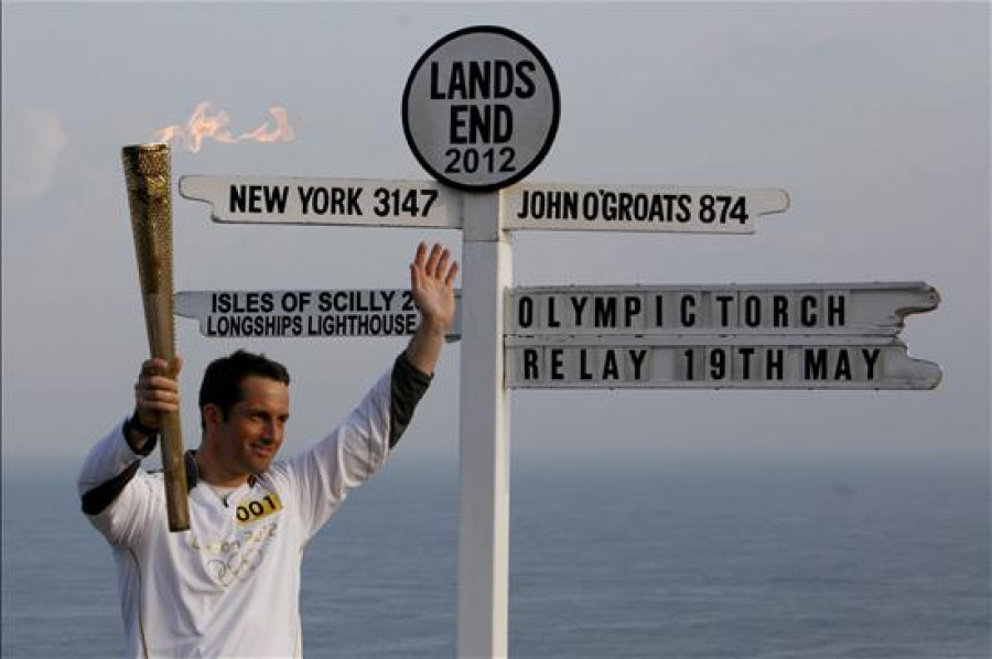 La antorcha olímpica se equivoca de ruta en el quinto día de recorrido
