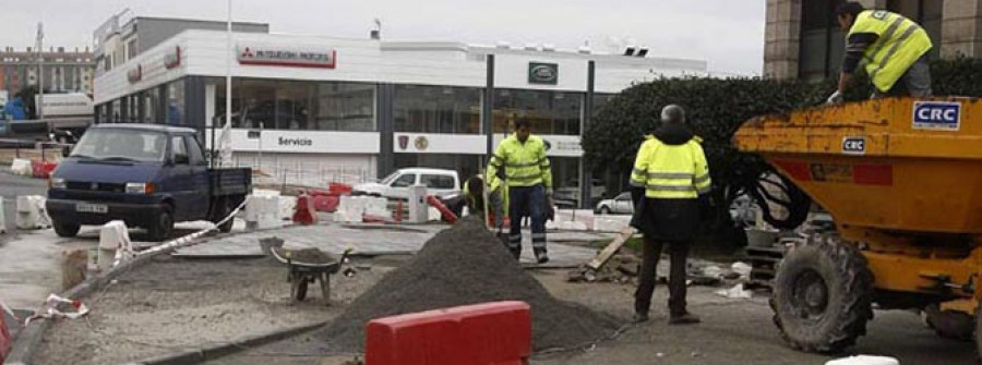 El soterramiento del transformador de A Grela acelera las obras de la glorieta