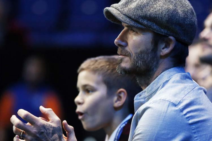 David Beckham olvida los escándalos disfrutando en compañía de sus hijos