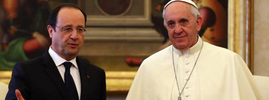 El papa y Hollande hablan de “la dignidad de la persona” y la familia