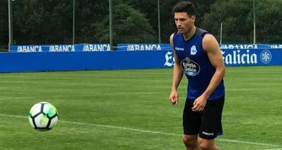 Fabian Schär se entrenó ayer en solitario 
en Abegondo