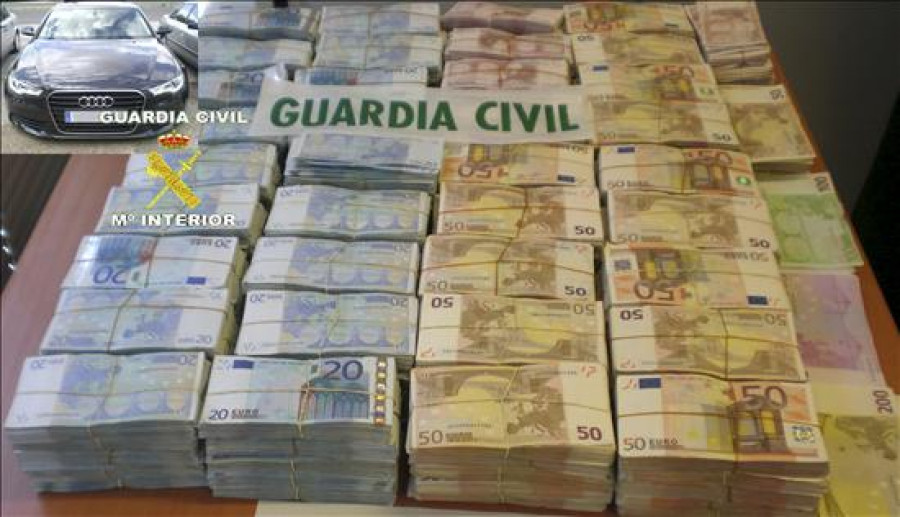 Incautados en Cáceres 600.000 euros a un hombre que viajaba a Portugal