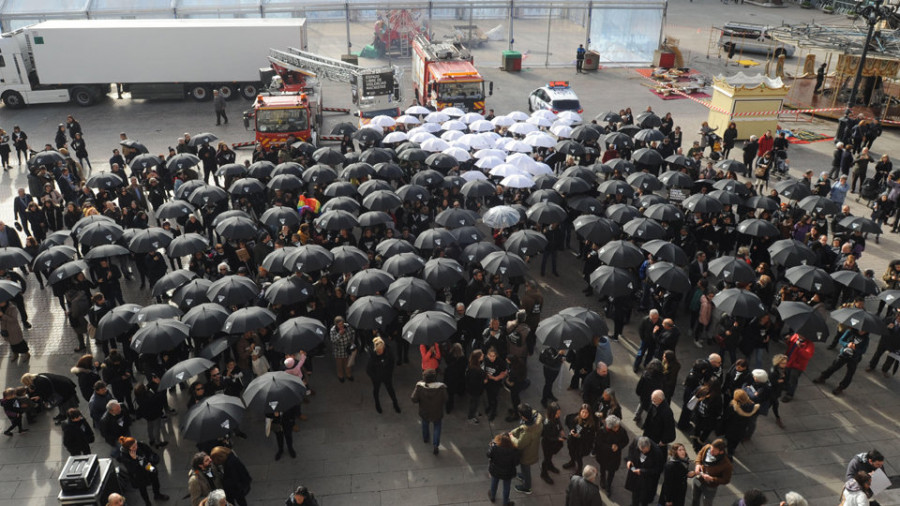 A Coruña clama contra la violencia machista en actos multitudinarios