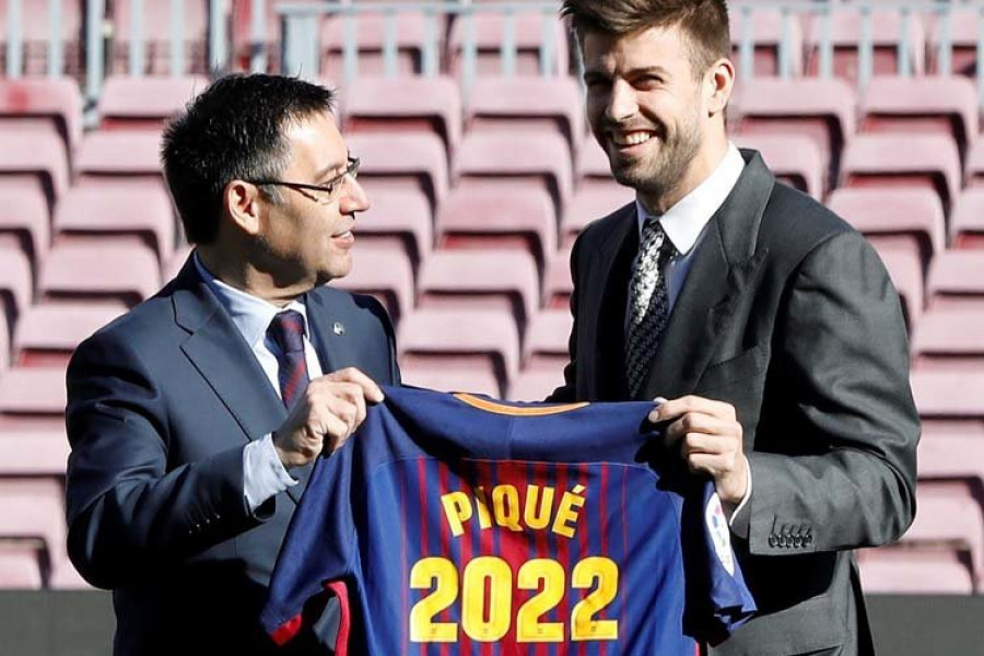 Gerard Piqué renueva con el Barcelona hasta 2022