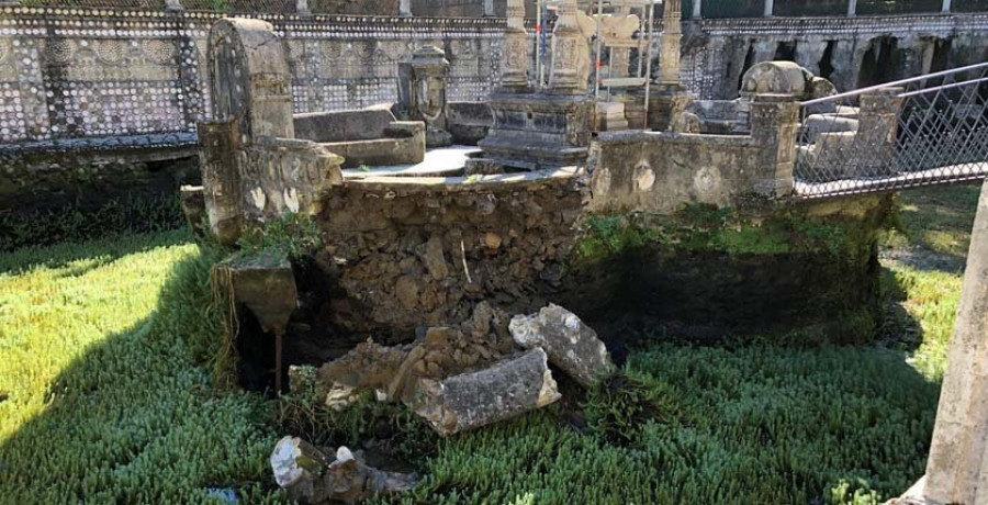 Amigos do Pasatempo pide responsabilidades por el derrumbe del muro de la isla del estanque del Retiro