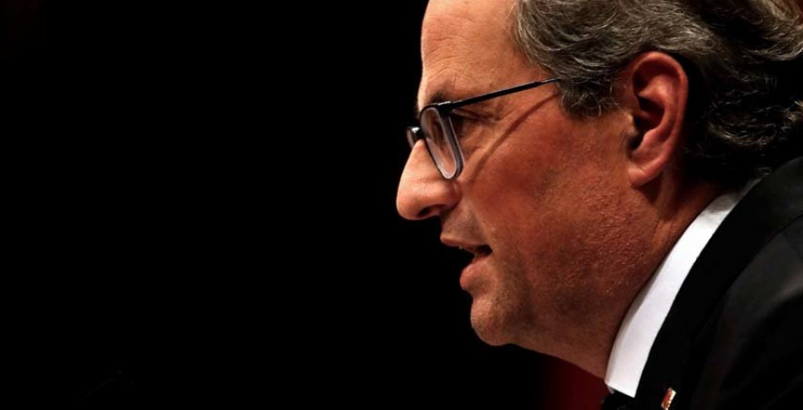 Torra da un mes para plantear un referéndum o retirará el apoyo al PSOE