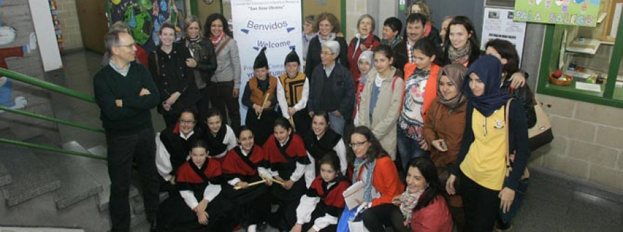 ARTEIXO-San Xosé Obreiro recibe a una comitiva del proyecto educativo Comenius