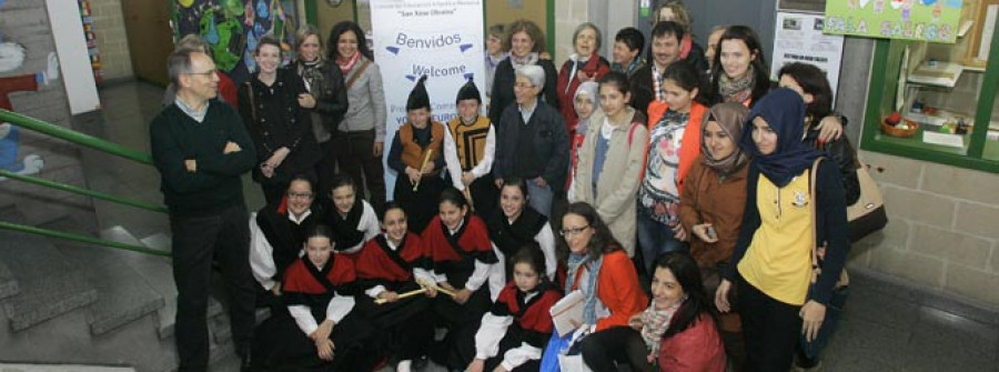 ARTEIXO-San Xosé Obreiro recibe a una comitiva del proyecto educativo Comenius