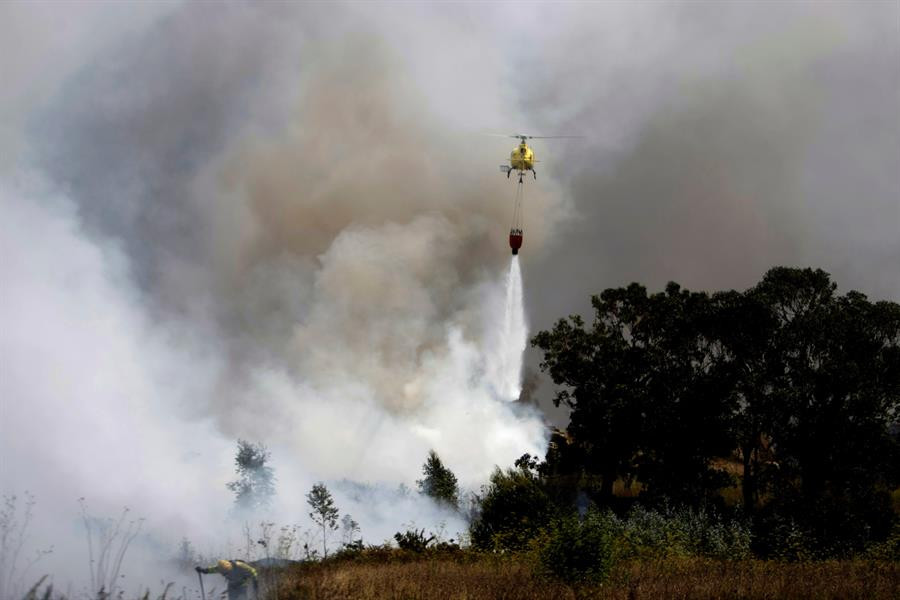 Activo un nuevo incendio en Lousame