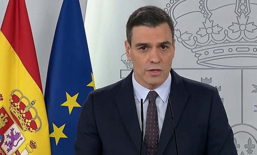 Sánchez insiste al PP que apoye el estado de alarma: "Se espera al menos de los dos grandes partidos un acuerdo"