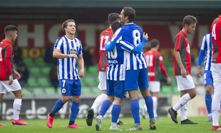 Debut y victoria del Depor