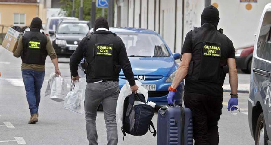 Policía y Guardia Civil desarrollan una redada antidroga conjunta en O Salnés